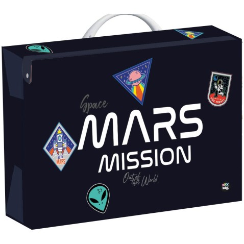 Space II - négyzet alakú laminált  bőrönd A4 34 cm