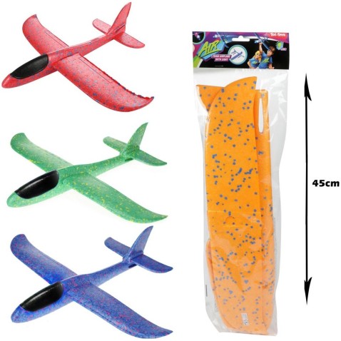 Gyermek dobószivacs repülőgép 47cm 4 színben