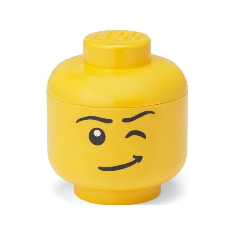 LEGO tárolófej (mini) - kacsintó fiú