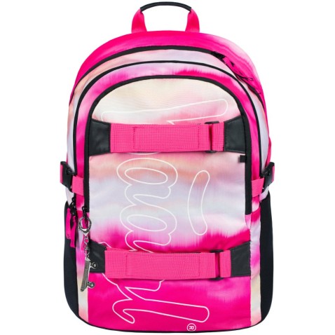 BAAGLSkate Pink Stripes iskolatáska, hátizsák