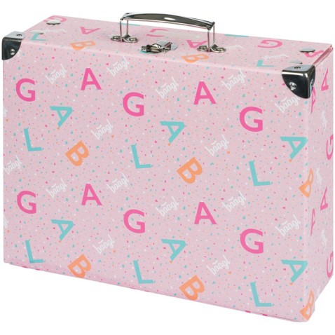 BAAGL Logo - rózsaszín összecsukható bőrönd