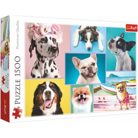 Rejtvény Aranyos kutyák 1500 db 85x58 cm