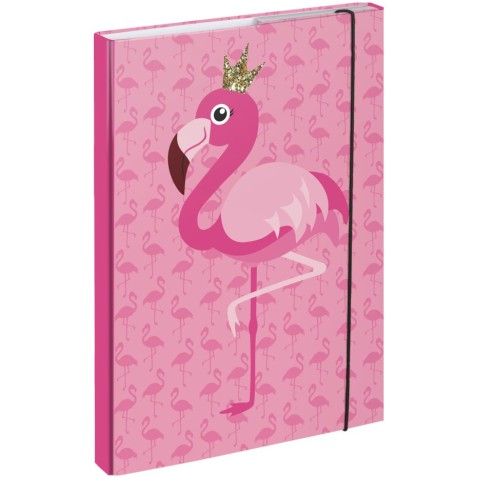 Füzettartó A4 BAAGL Flamingo