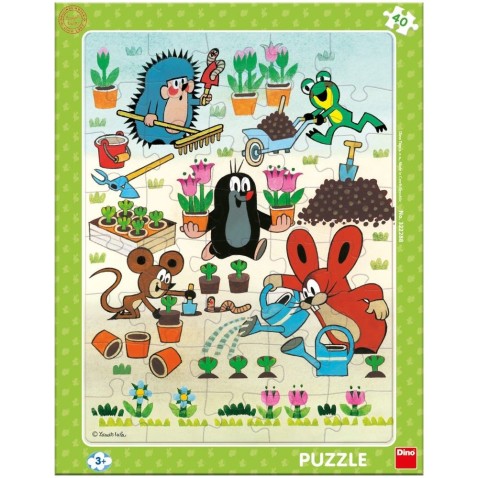 Deszka puzzle Vakond kertész 40 darab