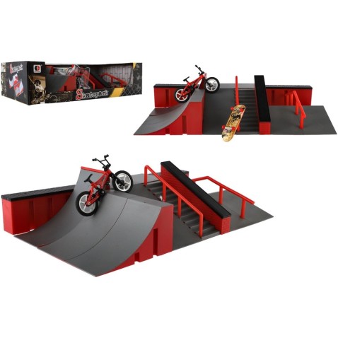 Skatepark - rámpák, ujjbicikli, gördeszka