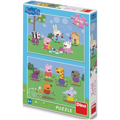 Trefl Puzzle 2 az 1-ben Peppa malac és barátai 2x48 darab