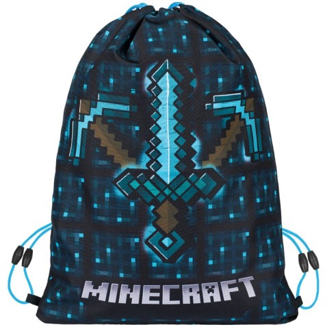 Baagl Minecraft Blue Axe and Sword tornazsák