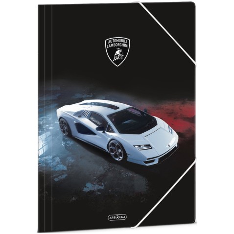 Ars Una Lamborghini white A4 gumis dosszié