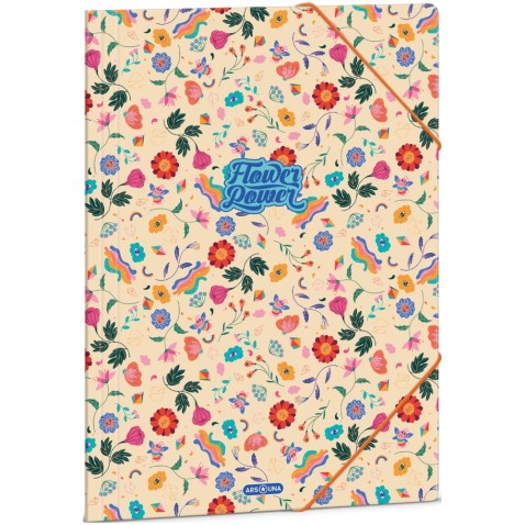 Flower Power A4-es notebook mappa