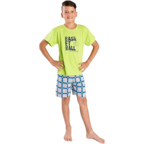 Fiú pizsama Bettymode BASKETBALL rövid ujjú