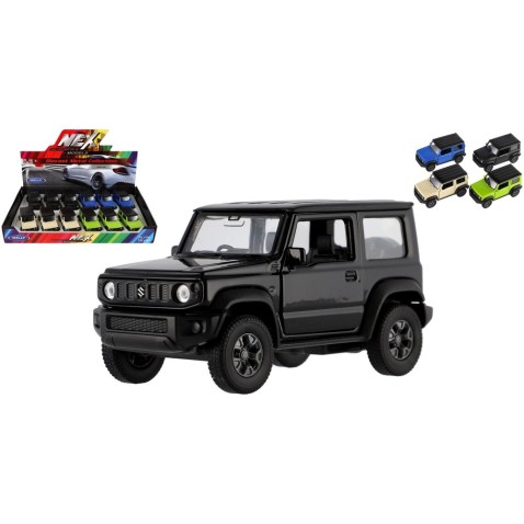 Autó Welly Suzuki Jimny fém/műanyag 11cm 4 szín visszatekeréshez