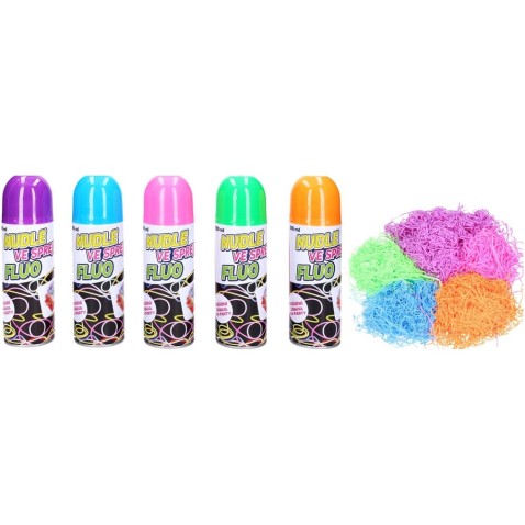 FLUO spray tészta/spagetti spray 17cm 250 ml 5 szín karnevál