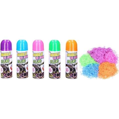 FLUO spray tészta/spagetti spray 17cm 250 ml 5 szín karnevál