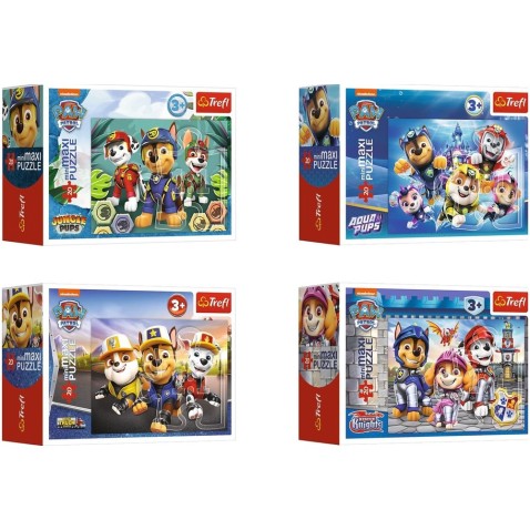 Mini-rejtvény miniMAXI 20 db Paw Patrol 4 féle