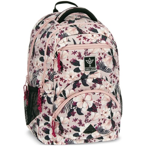 Ars Una Flowery Pink Ergonomikus Hátizsák