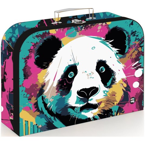 Laminált bőrönd 34 cm Panda