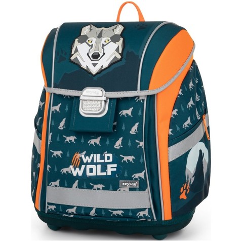 Oxybag PREMIUM LIGHT Farkas iskolatáska elsős fiúknak