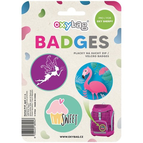 OXY Sherpy Beauty cserélhető tépőzáras matrica