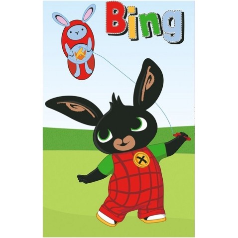 Gyerek törölköző Bing Bunny és sárkány elengedése