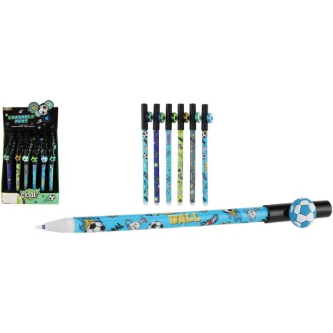 Ceruza/toll radír futballlabda 16cm