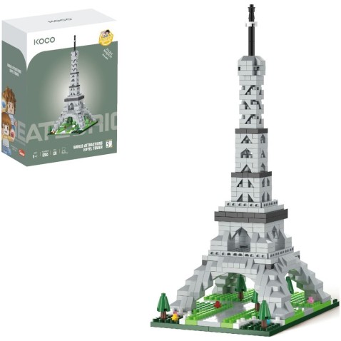 Mini KOCO Eiffel-torony építőkészlet