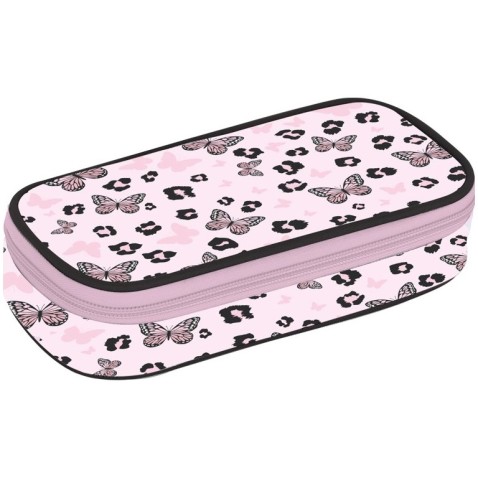 JUMBO OXY NEXT Butterfly pink diák tolltartó