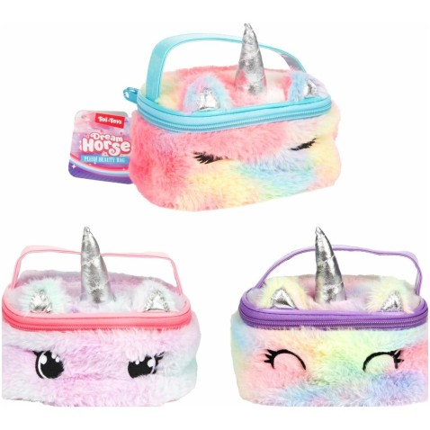 Unicorn plüss kozmetikai táska 3 színben