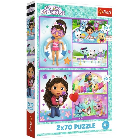 Puzzle 2x70 Játsszon Gabbyvel