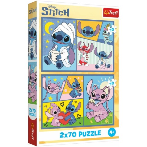 Puzzle 2x70 Lilo&Stitch - Stitch nem unalmas