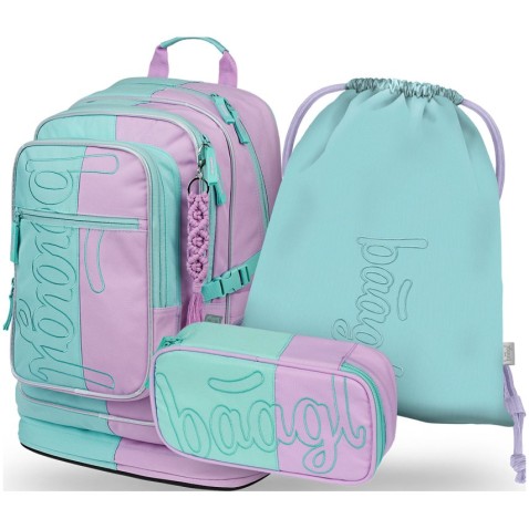 BAAGL Cubic Sweet iskolatáska szett lányoknak