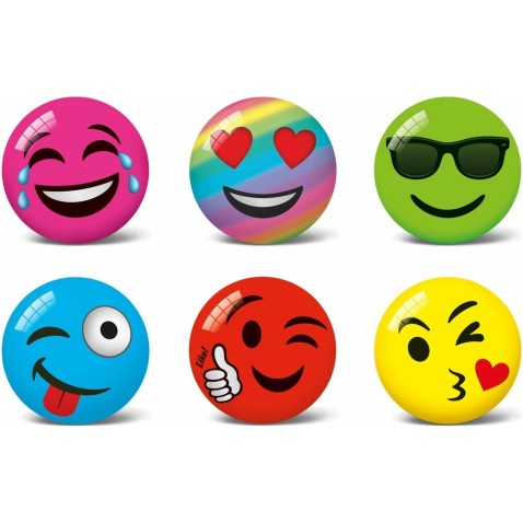 Smiley labda 11cm felfújt 6 féle