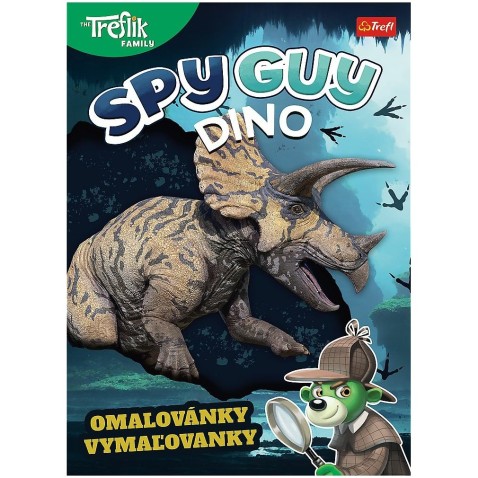 Spy Guy Dino színező oldalak
