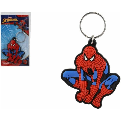Kulcstartó/kulcstartó Spiderman ülőgumi 6cm