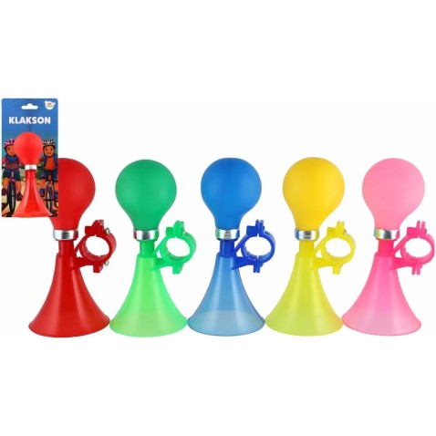 Biciklikürt trombita 14cm 5 színben