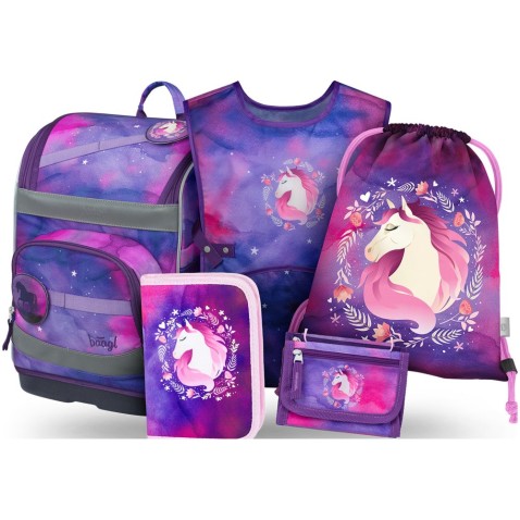 BAAGL SET 5 Zippy Plus Horse: aktatáska, tolltartó, táska, kötény, pénztárca