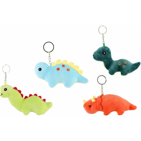 Plüss dinoszaurusz medál 15-18 cm 4 típus
