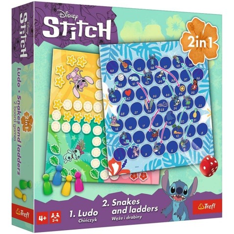 2 az 1-ben játékszett Ne haragudj, Kígyók és létrák Lilo és Stitch