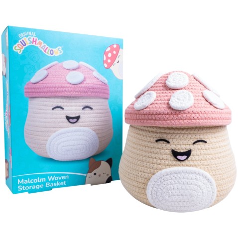 Squishmallows FIZZ Tárolókosár - Gomba Malcolm