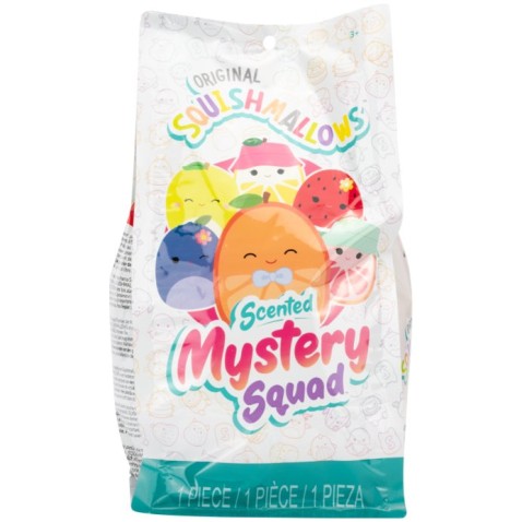 SQUISHMALLOWS Rejtély illatú plüssjáték, 20 cm - gyümölcs
