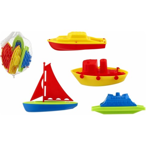 Fürdőszobai szett, 4 darabos, csónakok