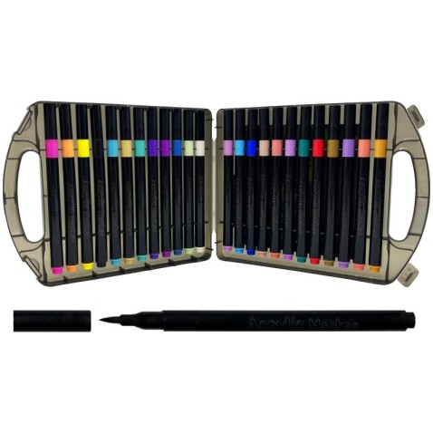 24 színű akril ecsetjelölő készlet