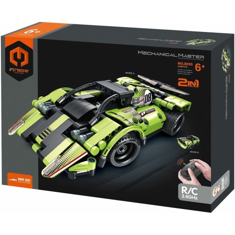 iM.MASTER RC autós készlet 2 az 1-ben műanyag 2,4 GHz-es 335 darabos elemes működésű