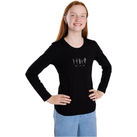Bettymode  WILD BLACK hosszú ujjú lány póló