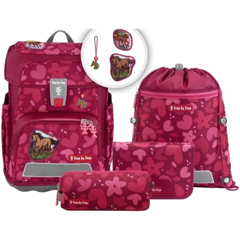 Step by Step CLOUD Wild Horse Nora iskolatáska - 5 részes szett, AGR tanusítvány