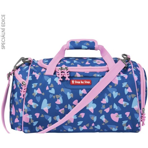 Lépésről lépésre sporttáska, kagylóhéj gyöngy