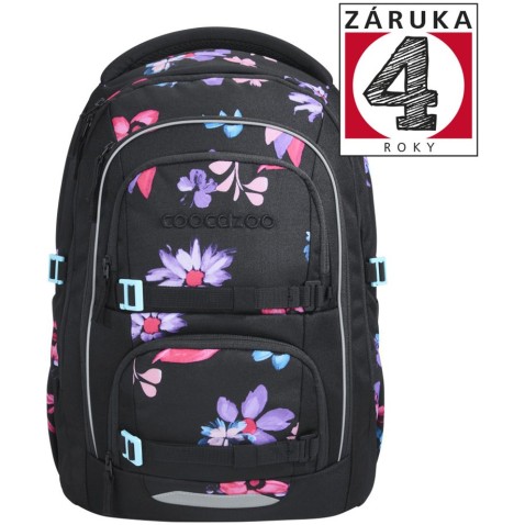 Coocazoo iskolatáska PORTER, Floral Artnight, AGR tanusítvány