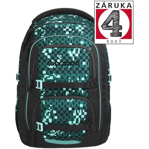 Coocazoo iskolatáska PORTER, Pixel Blox, AGR tanusítvány