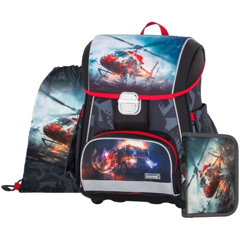 3 darabos PREMIUM tűzoltó iskolai készlet