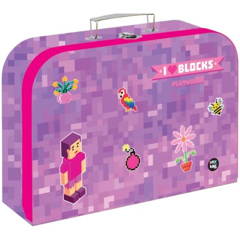 Laminált bőrönd 34 cm Playworld Girl