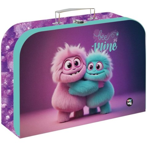 Laminált bőrönd 34 cm Monster